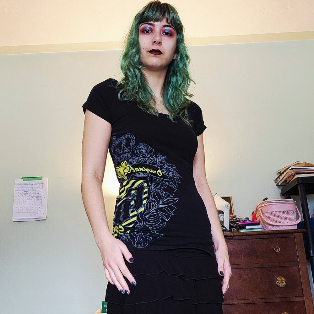 Black and yellow fox shirt